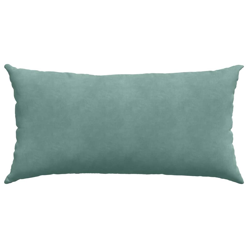 Μαξιλάρι Καναπέ 2 pcs Θαλασσί 80 x 40 cm Υφασμάτινο Κορντουρά