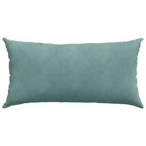 Μαξιλάρι Καναπέ 2 pcs Θαλασσί 80 x 40 cm Υφασμάτινο Κορντουρά