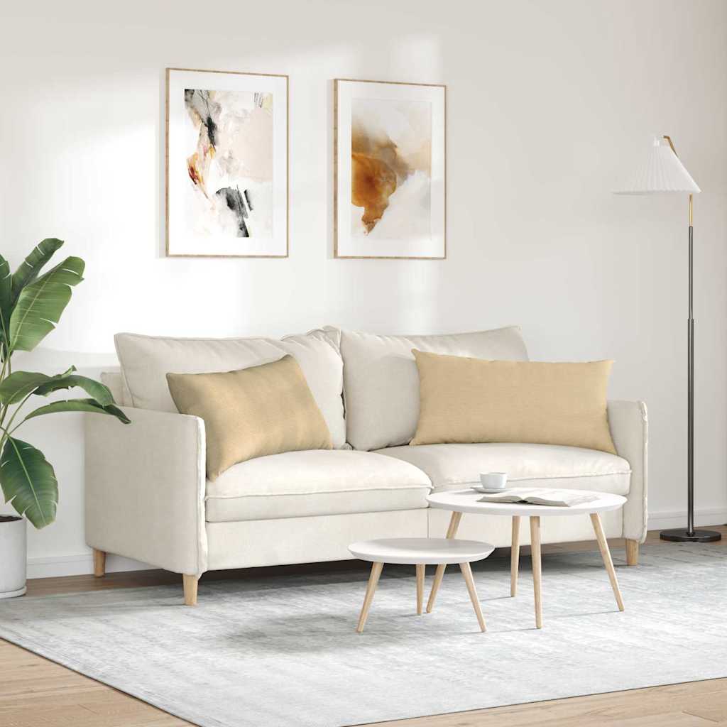 Μαξιλάρι Καναπέ 2 pcs Γκρι Πράσινο 80 x 40 cm