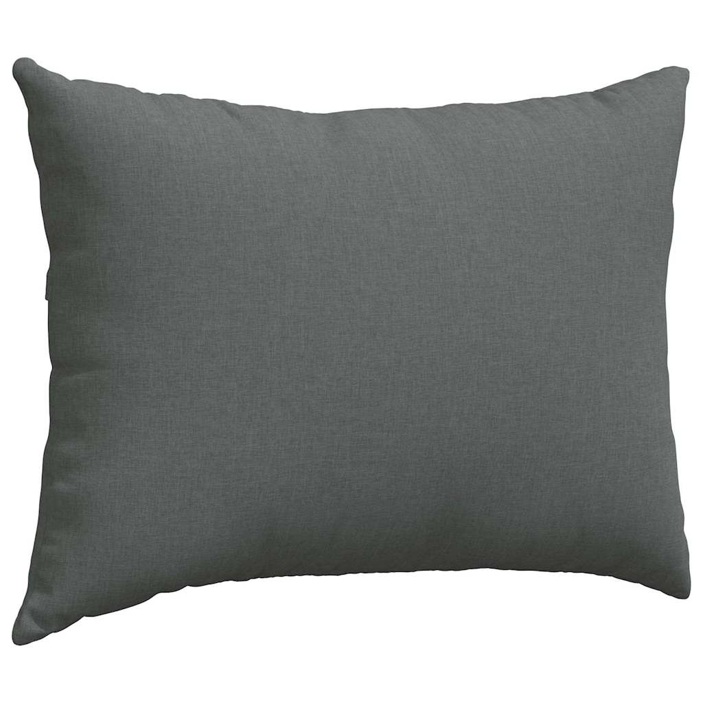 Μαξιλάρι Καναπέ 2 pcs Σκούρο Γκρι 70 x 50 cm ύφασμα