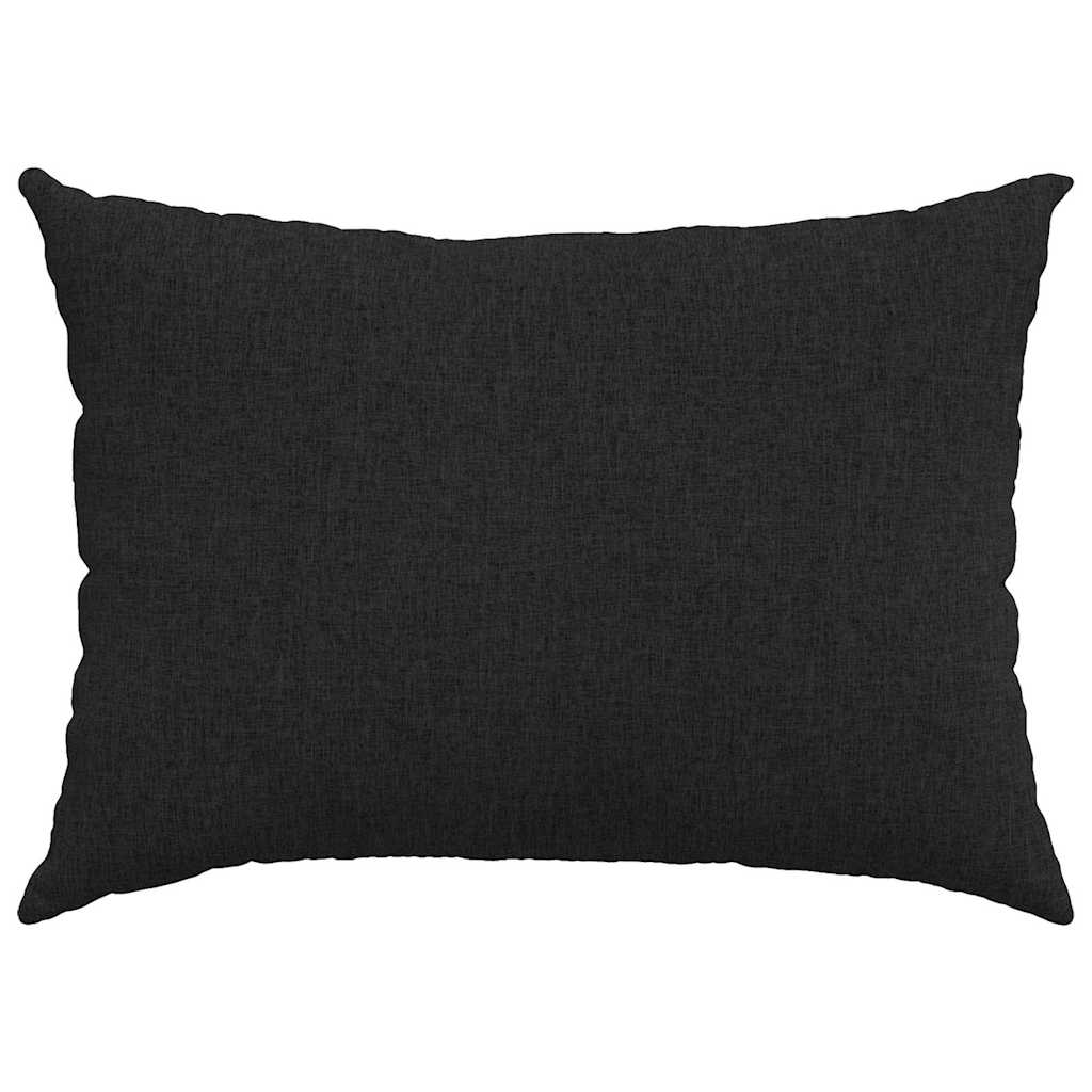 Μαξιλάρι Καναπέ 2 pcs Μαύρο 70 x 50 cm ύφασμα - Pakobazaar
