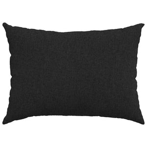 Μαξιλάρι Καναπέ 2 pcs Μαύρο 70 x 50 cm ύφασμα - Pakobazaar