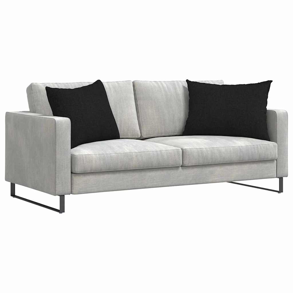 Μαξιλάρι Καναπέ 2 pcs Μαύρο 70 x 50 cm ύφασμα - Pakobazaar