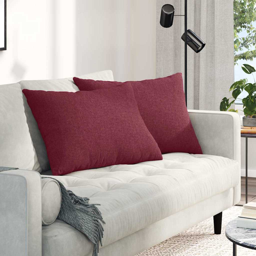 Μαξιλάρι Καναπέ 2 pcs Κόκκινο 70 x 50 cm ύφασμα