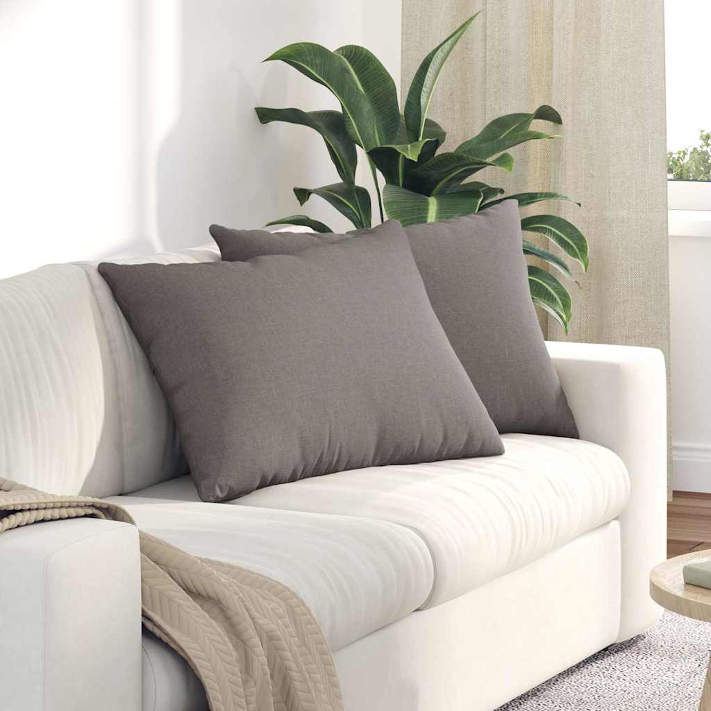 Μαξιλάρι Καναπέ 2 pcs Taupe 70 x 50 cm ύφασμα