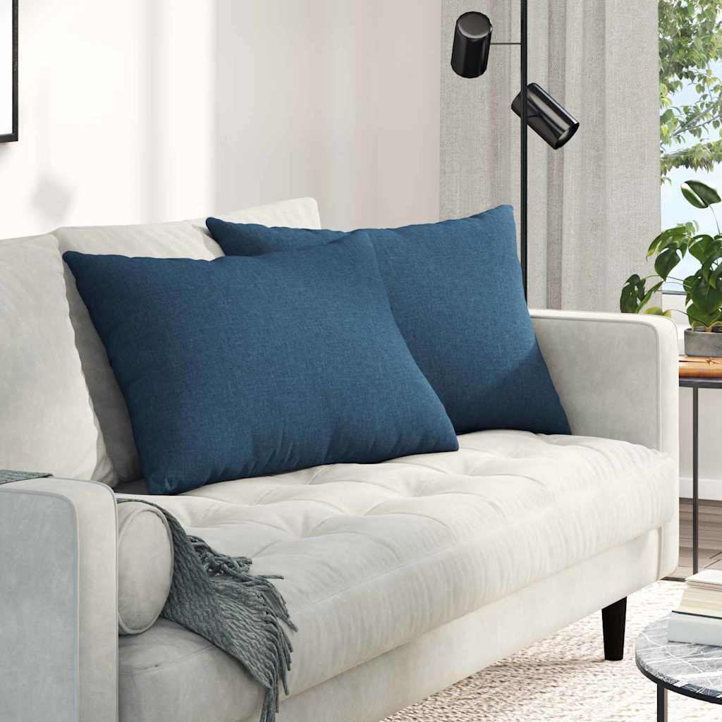 Μαξιλάρι Καναπέ 2 pcs Μπλε 70 x 50 cm ύφασμα