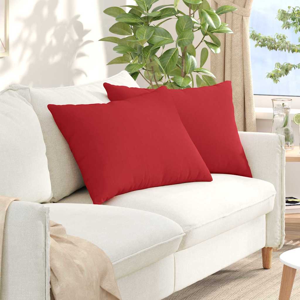 Μαξιλάρι Καναπέ 2 pcs Κόκκινο 70 x 50 cm ύφασμα
