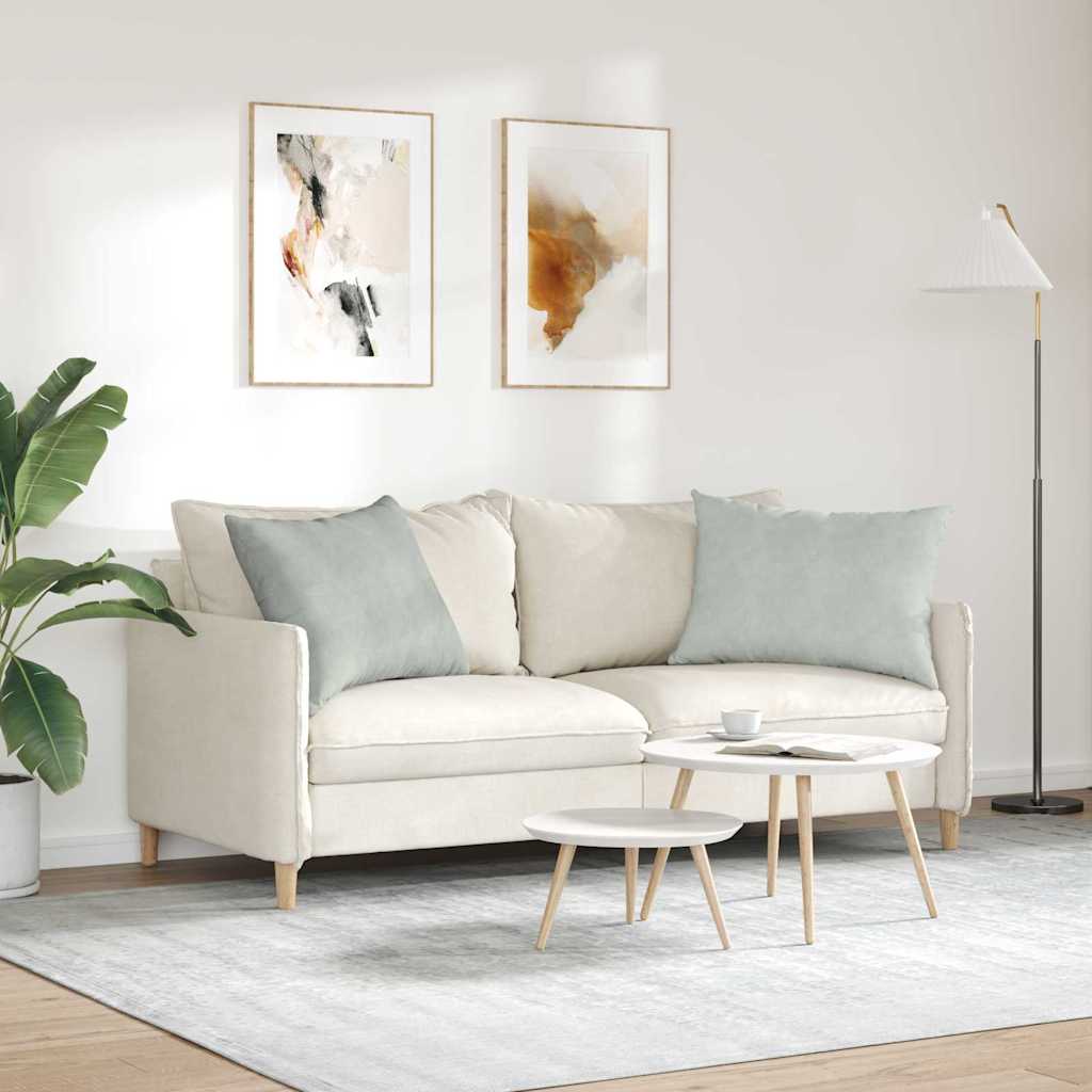 Μαξιλάρι Καναπέ 2 pcs Ανοιχτό γκρι 70 x 50 cm