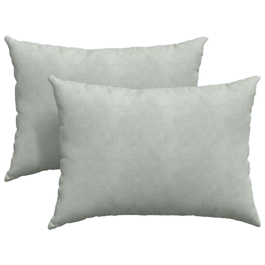 Μαξιλάρι Καναπέ 2 pcs Ανοιχτό γκρι 70 x 50 cm