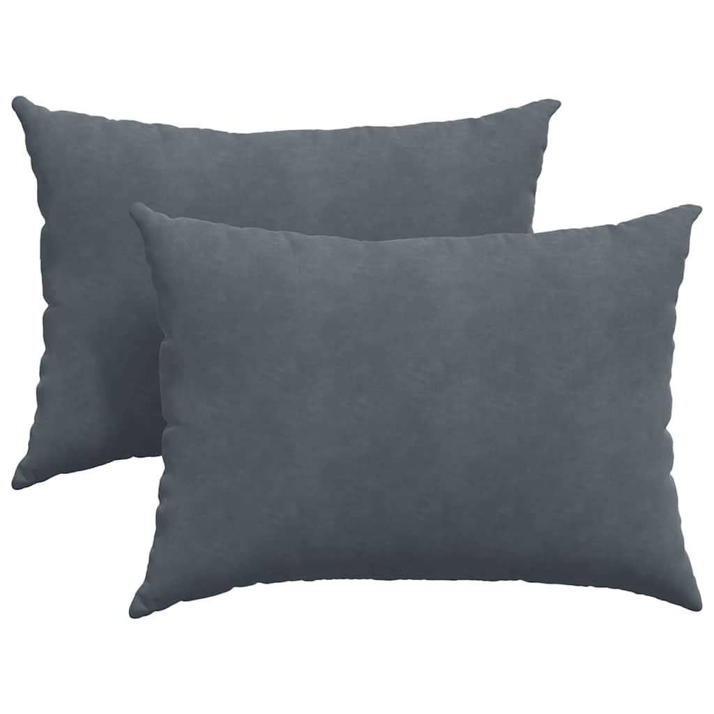 Μαξιλάρι Καναπέ 2 pcs Σκούρο Γκρι 70 x 50 cm