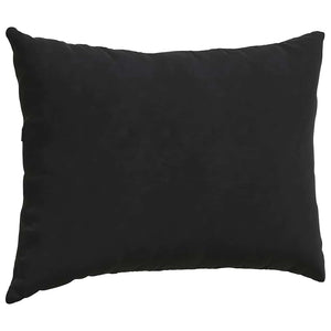 Μαξιλάρι Καναπέ 2 pcs Μαύρο 70 x 50 cm Υφασμάτινο Κορντουρά