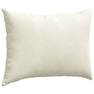 Μαξιλάρι Καναπέ 2 pcs Κρεμ 70 x 50 cm Υφασμάτινο Κορντουρά
