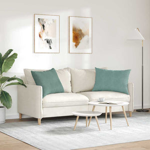 Μαξιλάρι Καναπέ 2 pcs Θαλασσί 70 x 50 cm Υφασμάτινο Κορντουρά