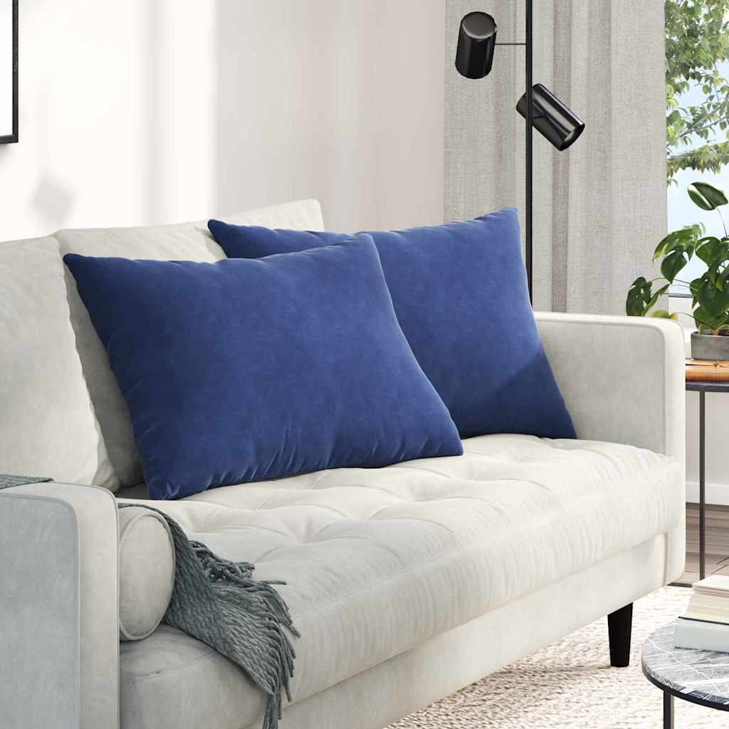 Μαξιλάρι Καναπέ 2 pcs Μπλε Αστυνομίας 70 x 50 cm