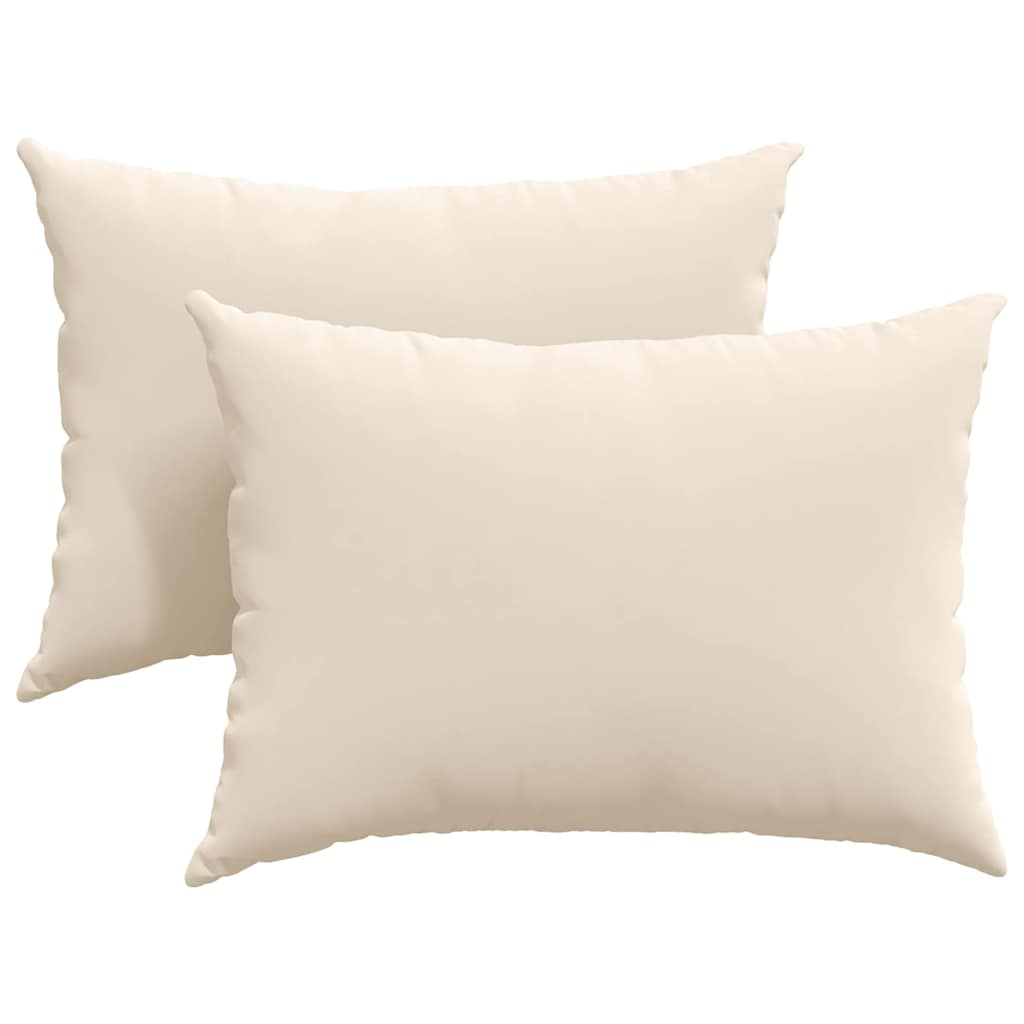 Μαξιλάρι Καναπέ 2 pcs Μπεζ 70 x 50 cm ύφασμα