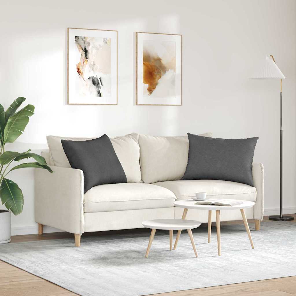 Μαξιλάρι Καναπέ 2 pcs Σκούρο Γκρι 70 x 50 cm
