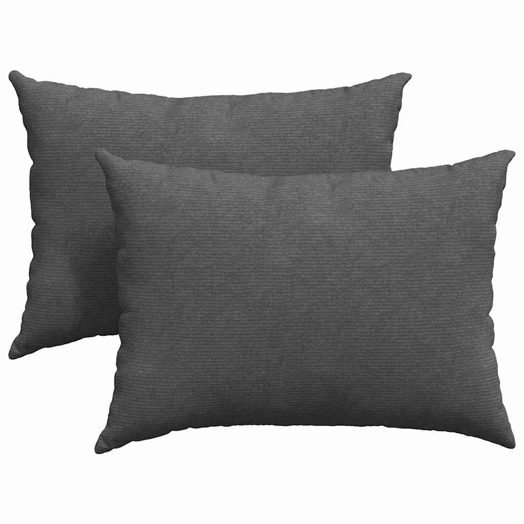 Μαξιλάρι Καναπέ 2 pcs Σκούρο Γκρι 70 x 50 cm