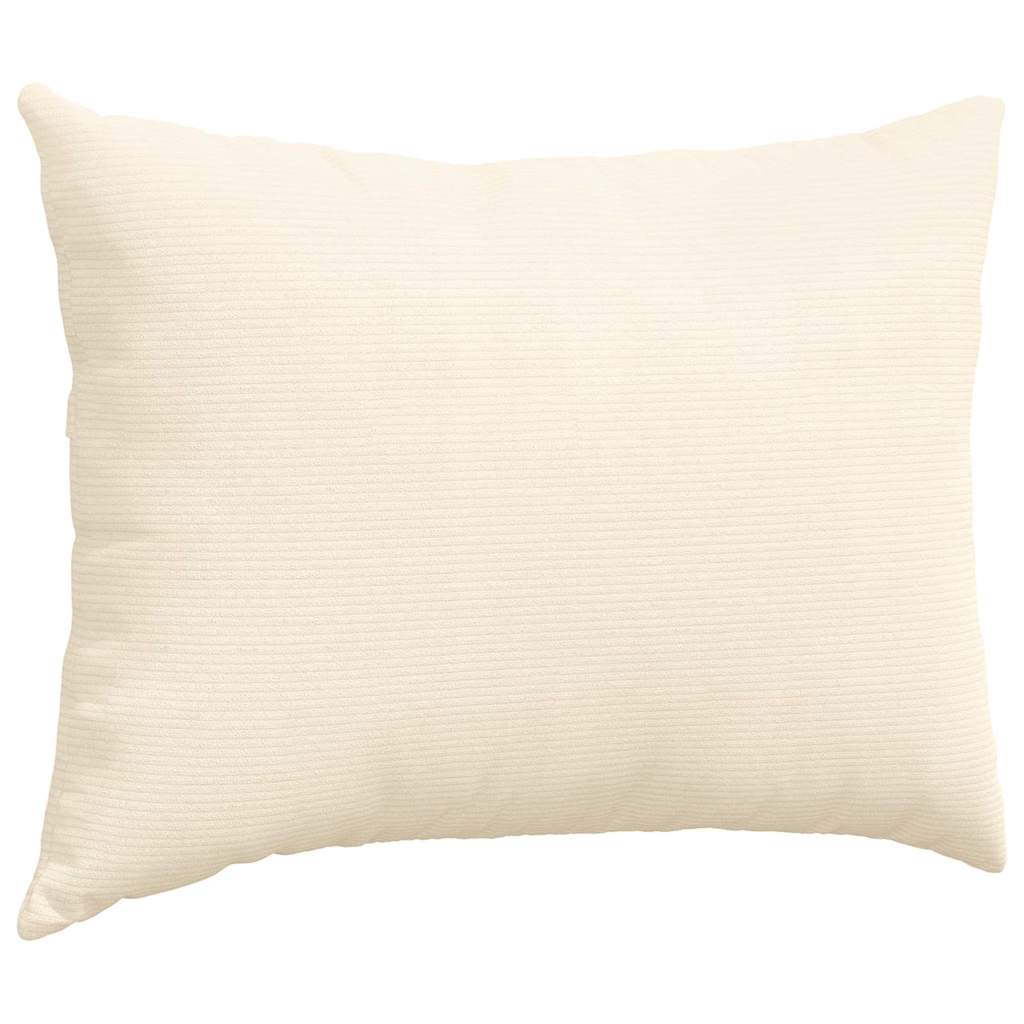 Μαξιλάρι Καναπέ 2 pcs Κρεμ 70 x 50 cm Υφασμάτινο Κορντουρά