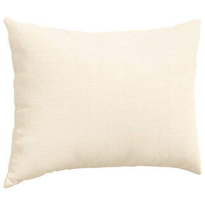 Μαξιλάρι Καναπέ 2 pcs Κρεμ 70 x 50 cm Υφασμάτινο Κορντουρά