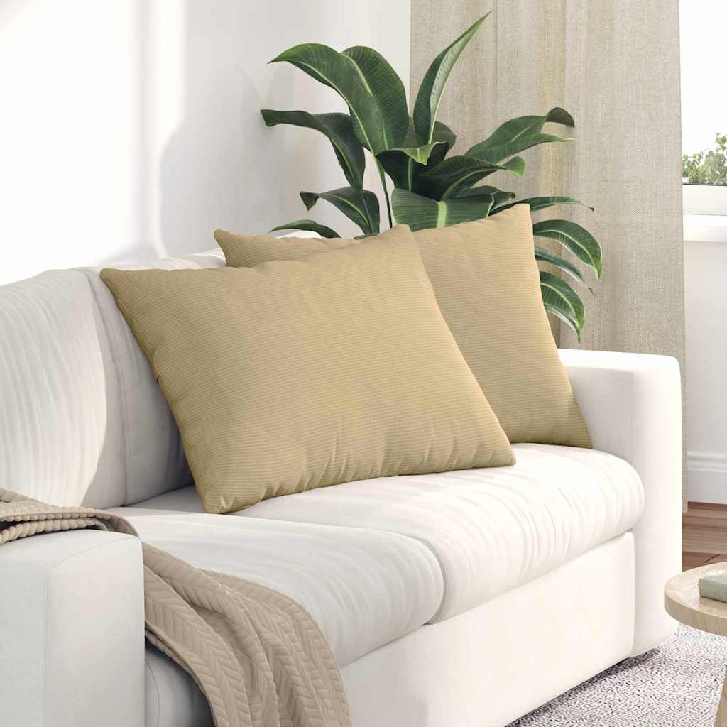 Μαξιλάρι Καναπέ 2 pcs Γκρι Πράσινο 70 x 50 cm