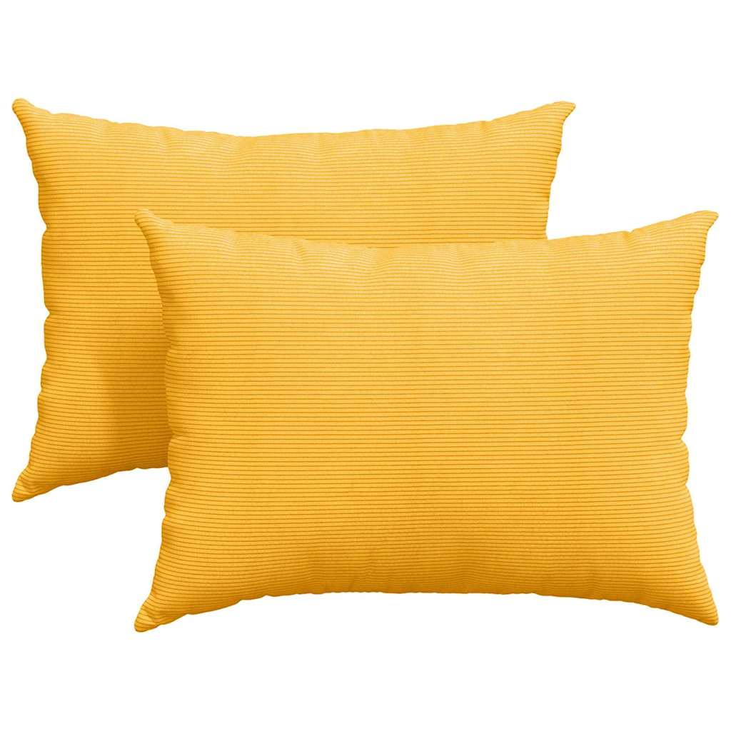 Μαξιλάρι Καναπέ 2 pcs Απαλό Κίτρινο 70 x 50 cm
