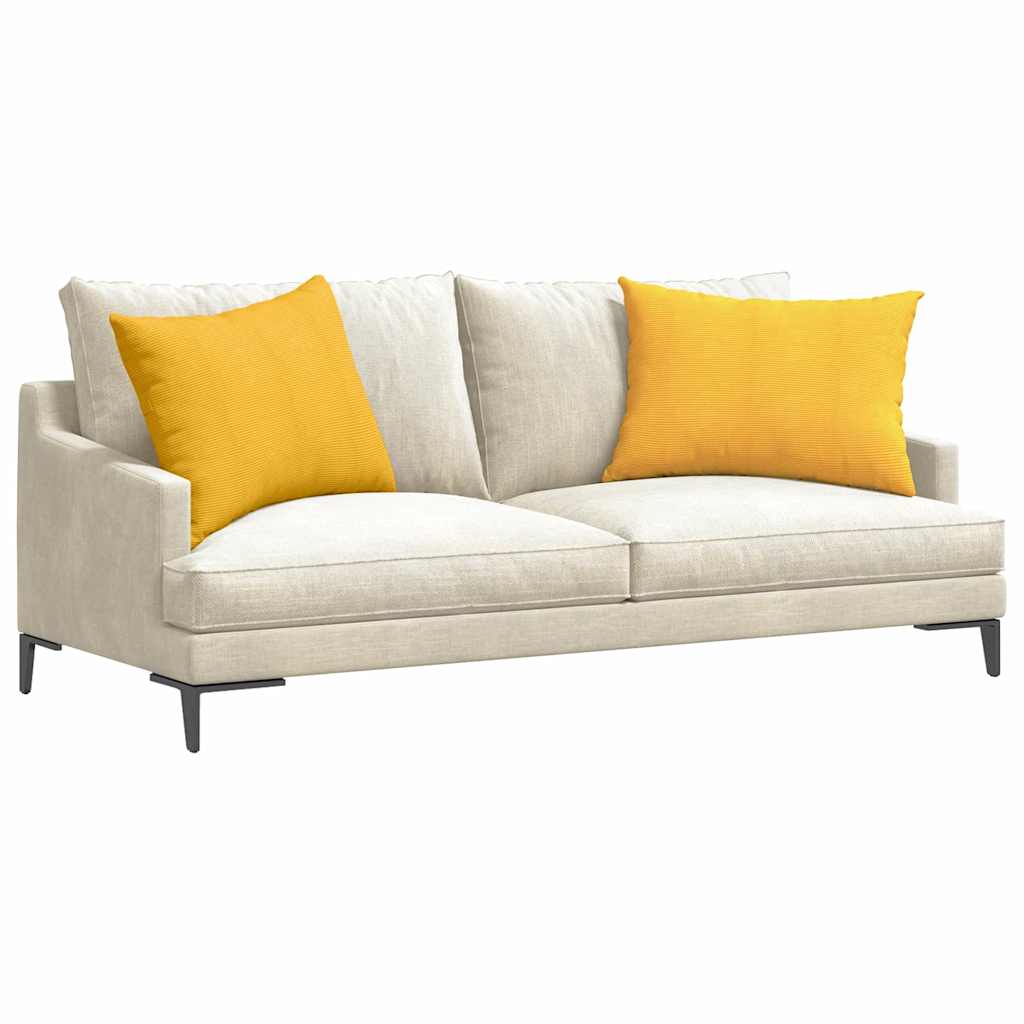 Μαξιλάρι Καναπέ 2 pcs Απαλό Κίτρινο 70 x 50 cm