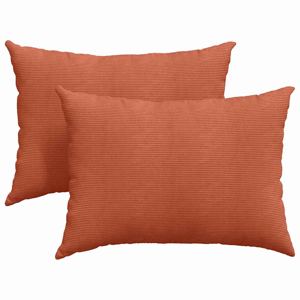 Μαξιλάρι Καναπέ 2 pcs Κόκκινο Πορτοκαλί 70 x 50 cm