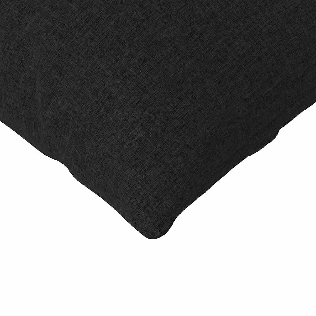 Μαξιλάρι Καναπέ 2 pcs Μαύρο 120 x 40 cm ύφασμα