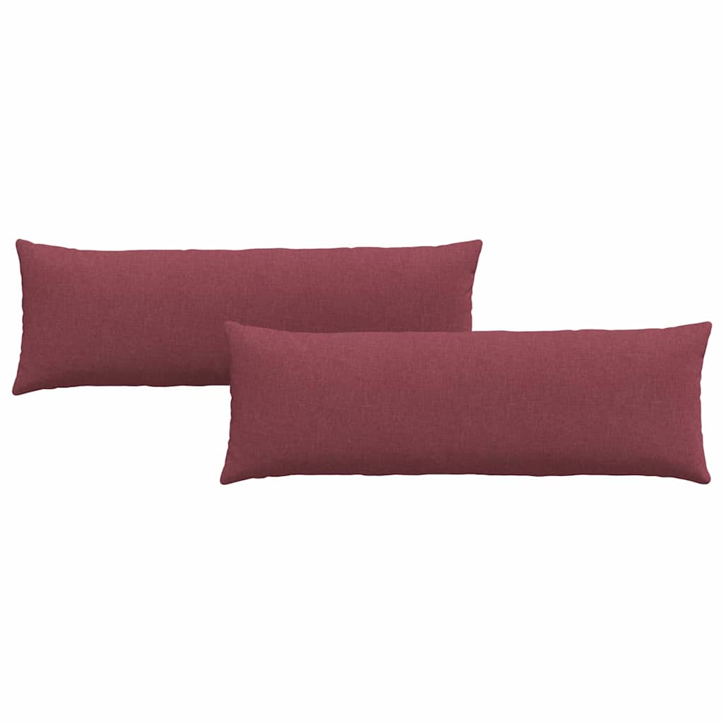 Μαξιλάρι Καναπέ 2 pcs Κόκκινο 120 x 40 cm ύφασμα