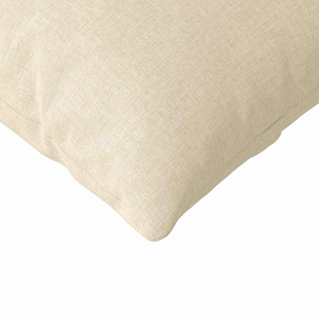Μαξιλάρι Καναπέ 2 pcs Κρεμ 120 x 40 cm ύφασμα