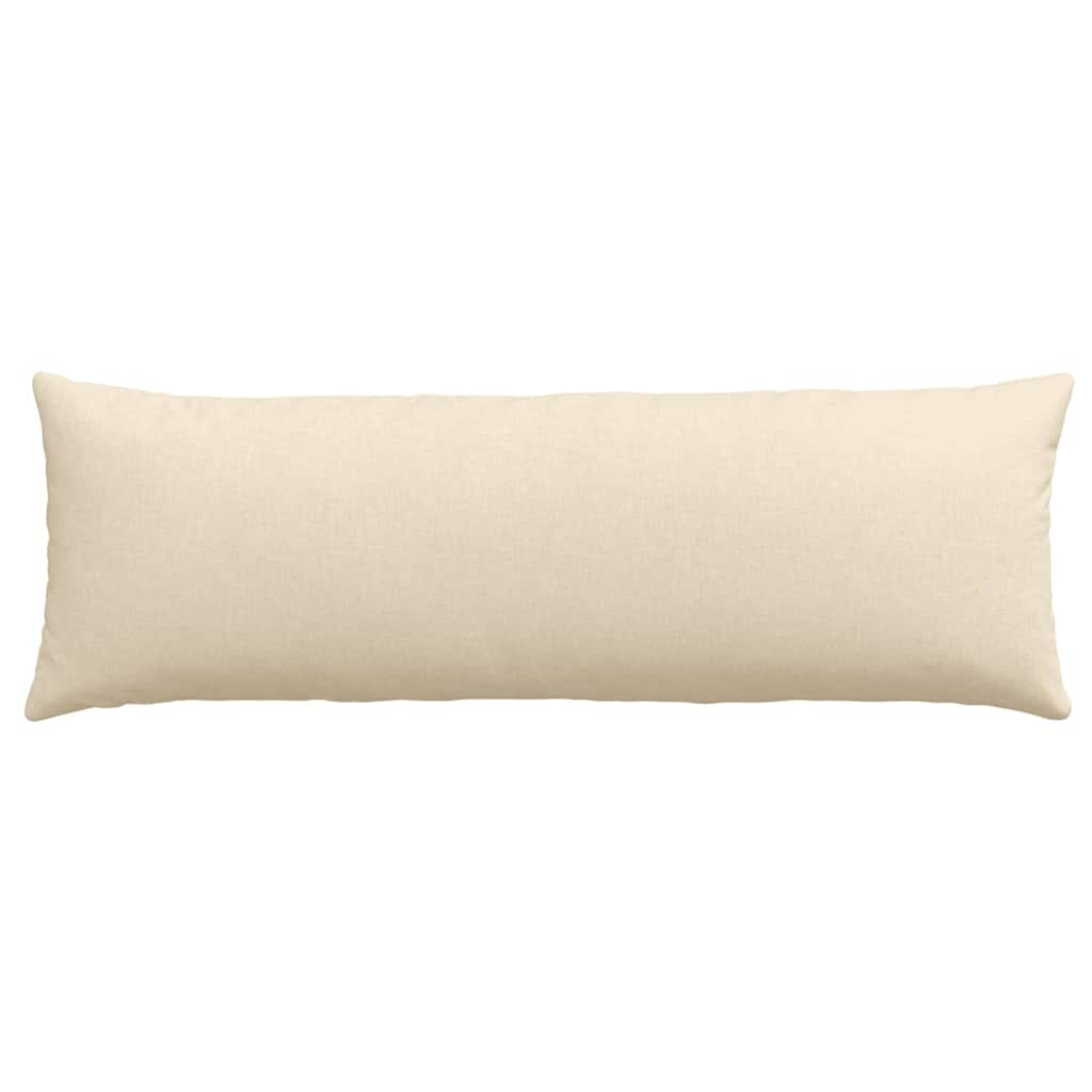 Μαξιλάρι Καναπέ 2 pcs Κρεμ 120 x 40 cm ύφασμα