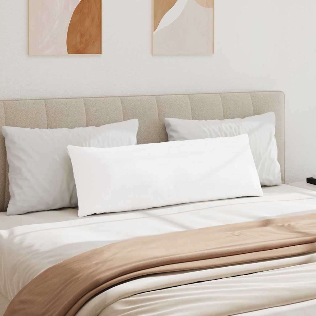 Μαξιλάρι Καναπέ 2 pcs Λευκό 120 x 40 cm ύφασμα