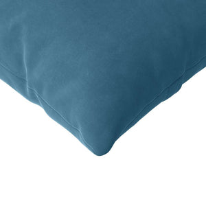 Μαξιλάρι Καναπέ 2 pcs Μπλε 120 x 40 cm Υφασμάτινο Κορντουρά - Pakobazaar