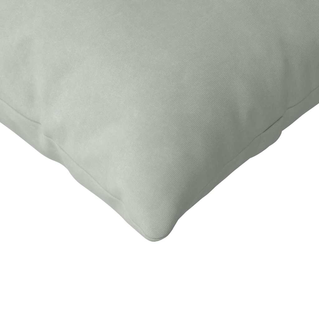 Μαξιλάρι Καναπέ 2 pcs Ανοιχτό γκρι 120 x 40 cm