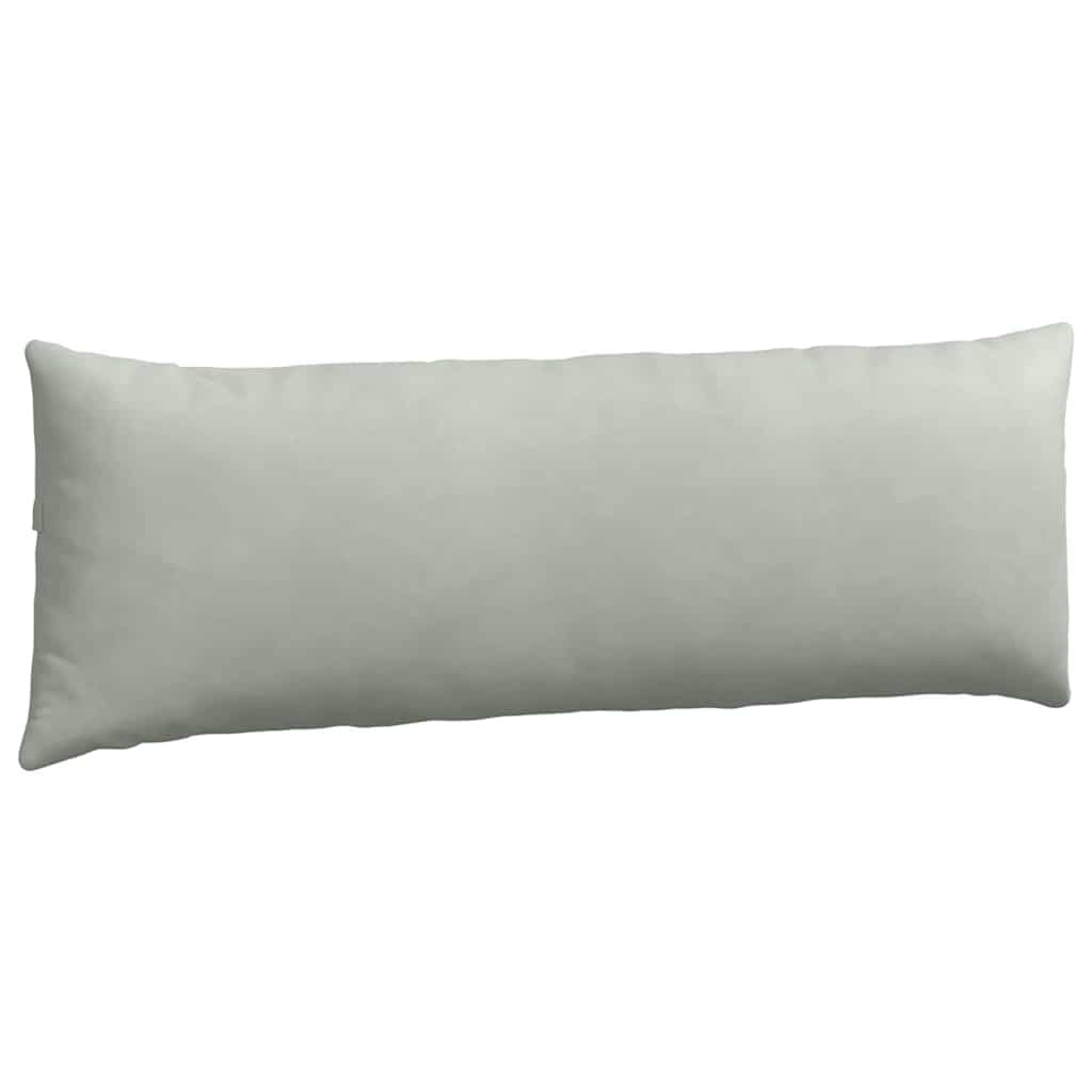 Μαξιλάρι Καναπέ 2 pcs Ανοιχτό γκρι 120 x 40 cm