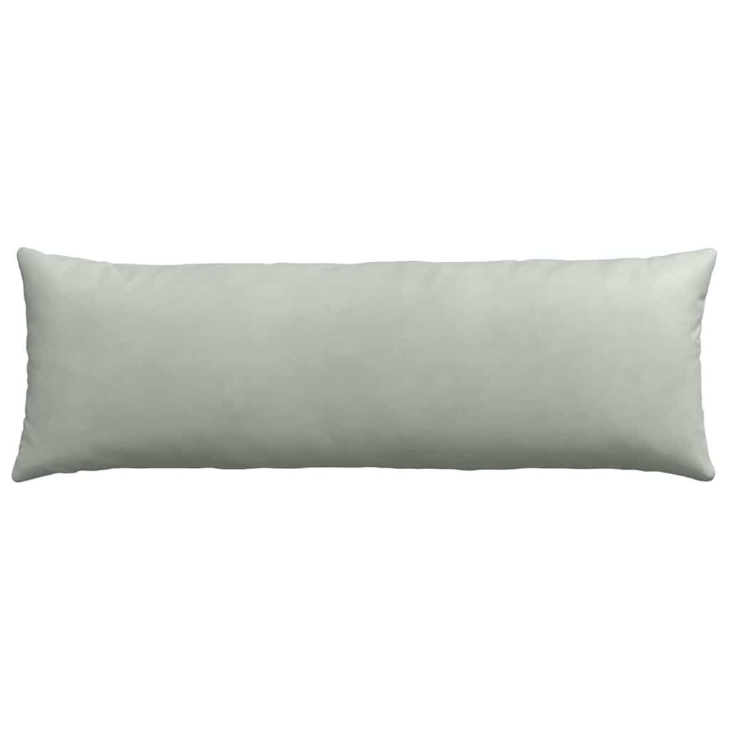 Μαξιλάρι Καναπέ 2 pcs Ανοιχτό γκρι 120 x 40 cm