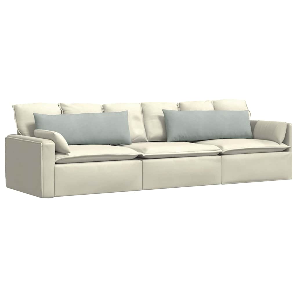 Μαξιλάρι Καναπέ 2 pcs Ανοιχτό γκρι 120 x 40 cm