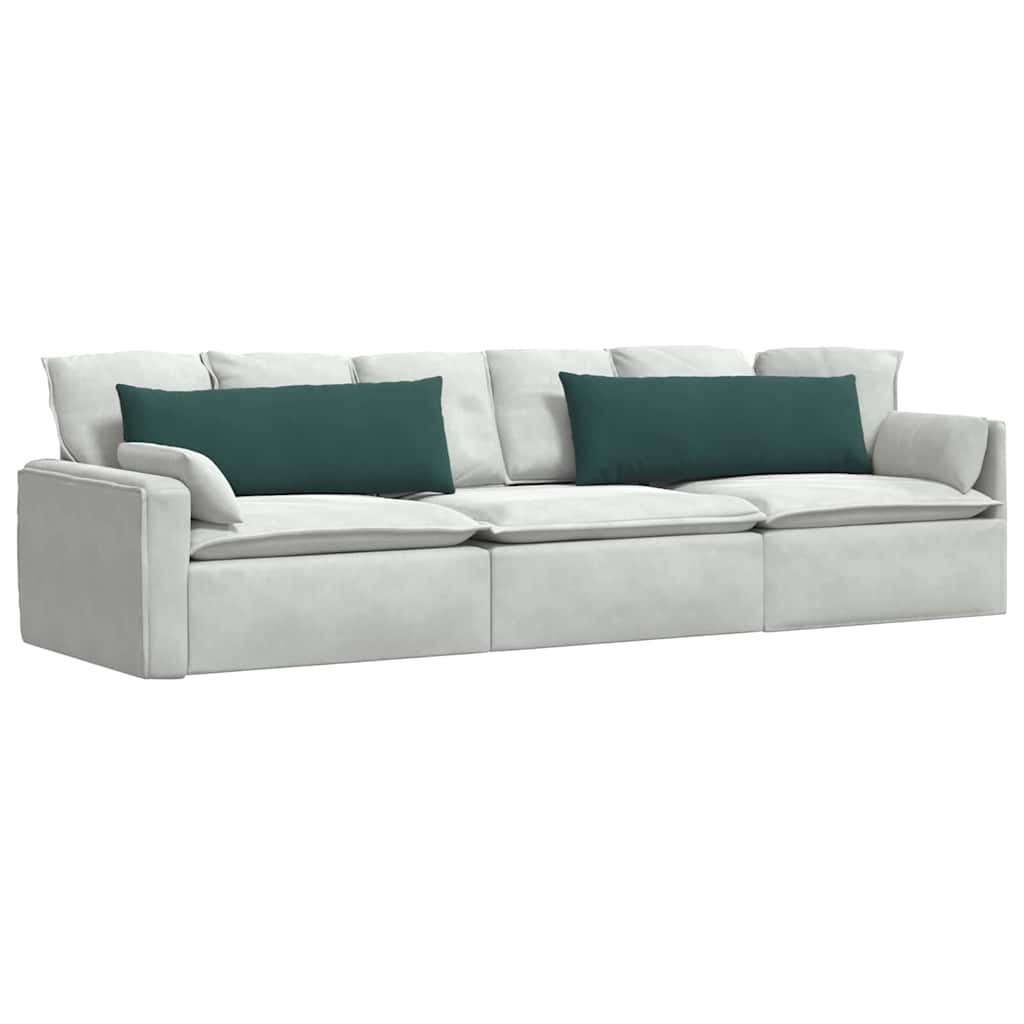 Μαξιλάρι Καναπέ 2 pcs Σκούρο Πράσινο 120 x 40 cm