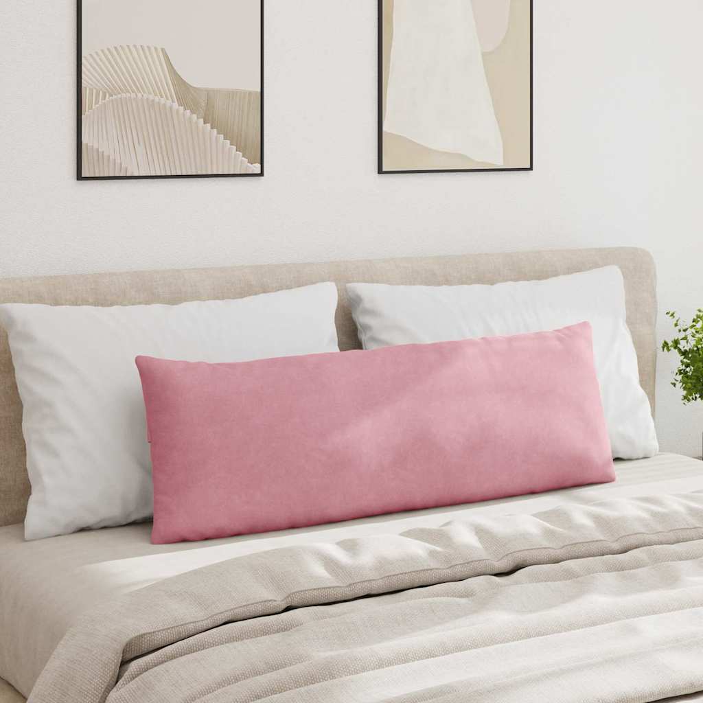 Μαξιλάρι Καναπέ 2 pcs Ροζ 120 x 40 cm Υφασμάτινο Κορντουρά