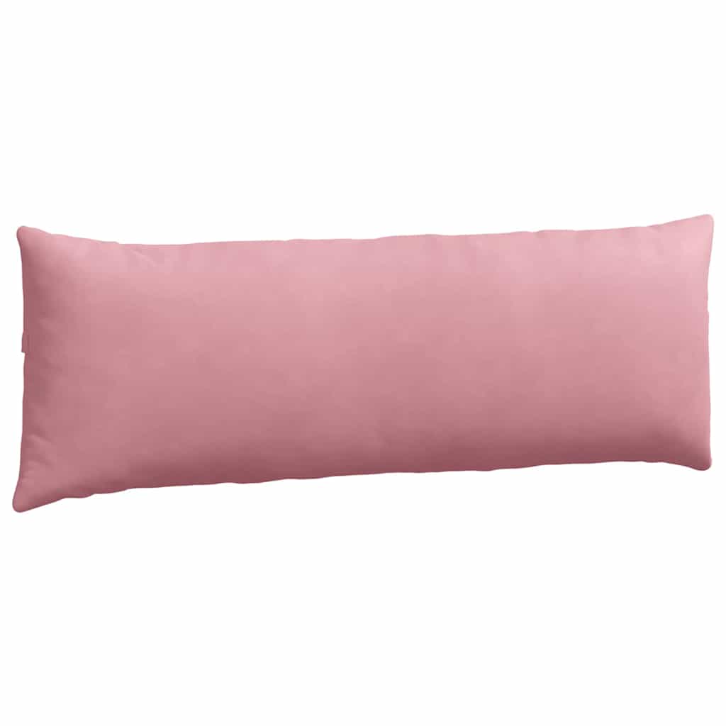 Μαξιλάρι Καναπέ 2 pcs Ροζ 120 x 40 cm Υφασμάτινο Κορντουρά