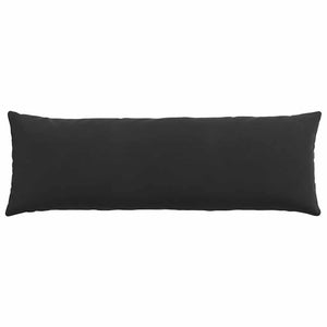 Μαξιλάρι Καναπέ 2 pcs Μαύρο 120 x 40 cm Υφασμάτινο Κορντουρά