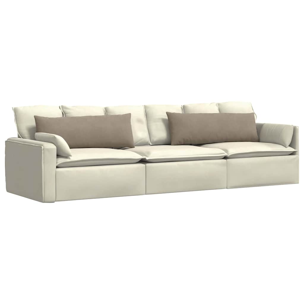 Μαξιλάρι Καναπέ 2 pcs Taupe 120 x 40 cm ύφασμα