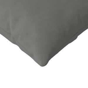 Μαξιλάρι Καναπέ 2 τμχ. ύφασμα Σκούρο Γκρι 120 x 40 cm