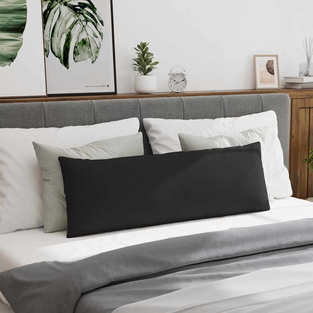 Μαξιλάρι Καναπέ 2 pcs Μαύρο 120 x 40 cm ύφασμα