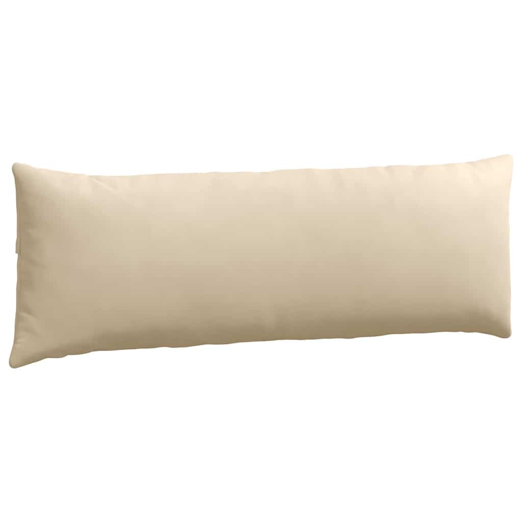 Μαξιλάρι Καναπέ 2 pcs Κρεμ 120 x 40 cm ύφασμα