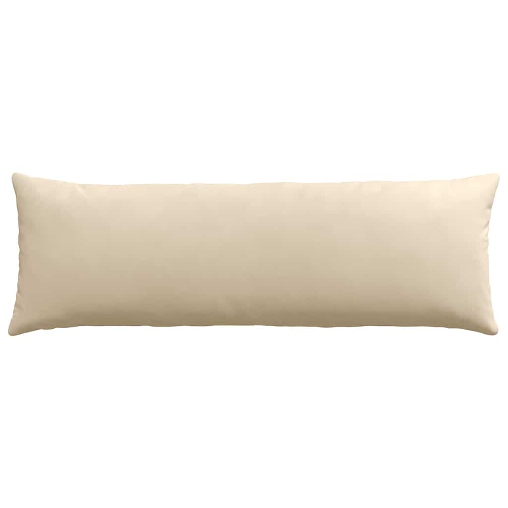 Μαξιλάρι Καναπέ 2 pcs Κρεμ 120 x 40 cm ύφασμα