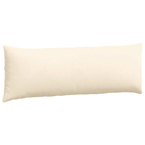 Μαξιλάρι Καναπέ 2 pcs Κρεμ 120 x 40 cm Υφασμάτινο Κορντουρά