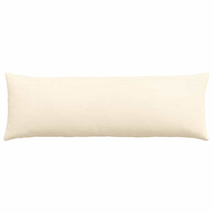 Μαξιλάρι Καναπέ 2 pcs Κρεμ 120 x 40 cm Υφασμάτινο Κορντουρά