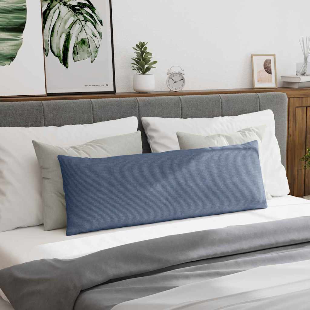 Μαξιλάρι Καναπέ 2 pcs Μπλε 120 x 40 cm Υφασμάτινο Κορντουρά