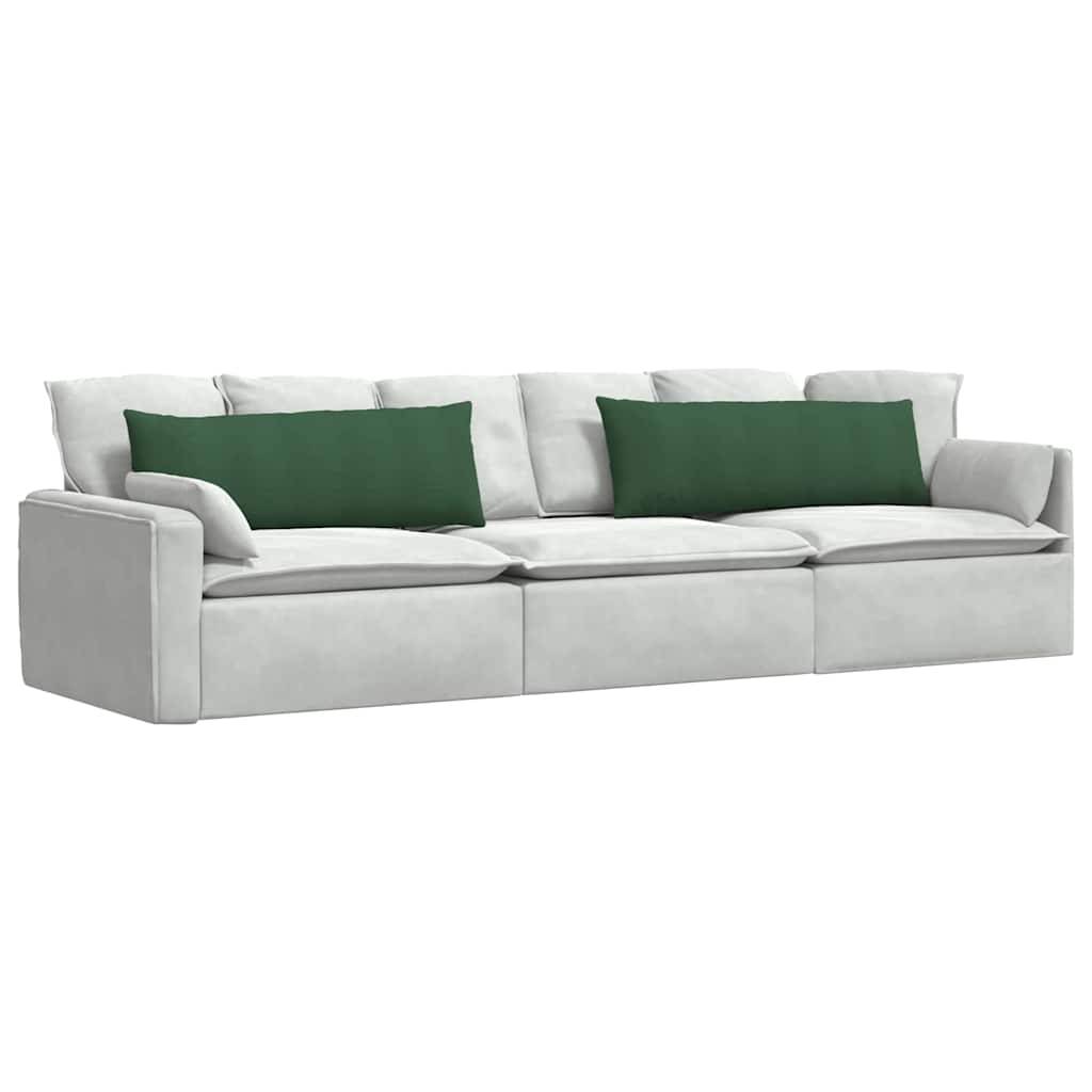 Μαξιλάρι Καναπέ 2 pcs Σκούρο Πράσινο 120 x 40 cm